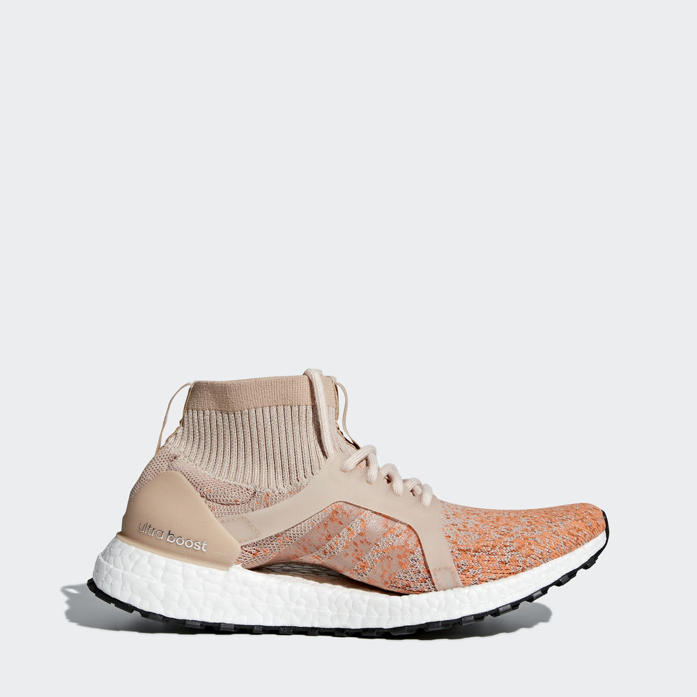 Adidas Ultraboost X All Terrain Ltd - παπουτσια για τρεξιμο γυναικεια - Γκρι/Γκρι/Πορτοκαλι,Μέγεθος: